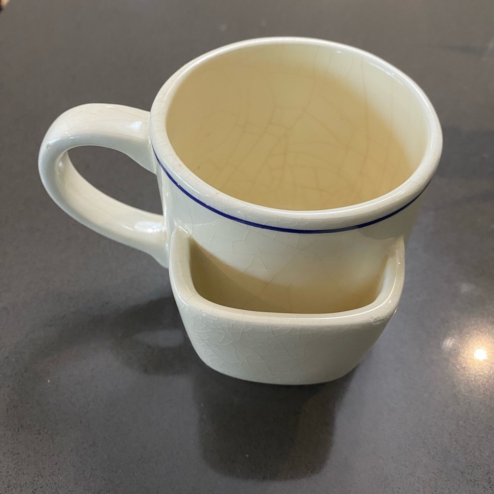 VTG Miles Kimball Blue & White Ceramic Tea Mug